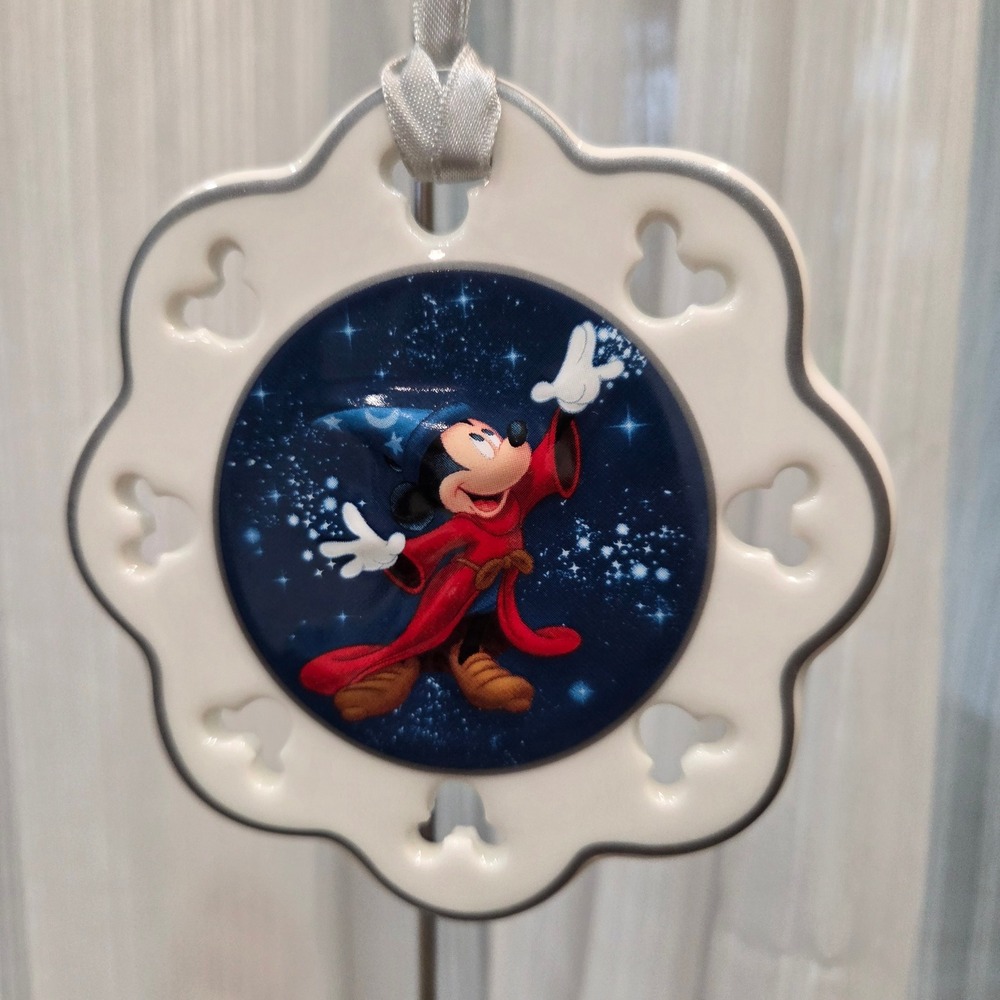 Disney Parks 2017 Walt Disney World Sorcerer Mickey Ceramic Ornament Fantasia